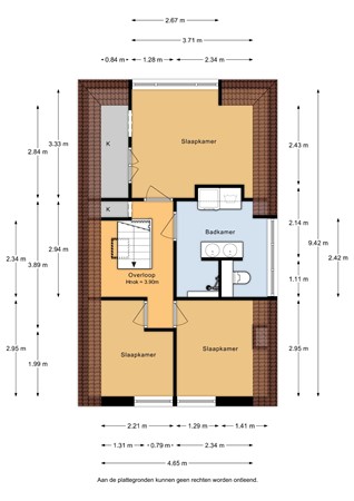 Kruittorenweg 32, 3441 AV Woerden - Kruittoren 32 - 1e verdieping - 2D.jpg