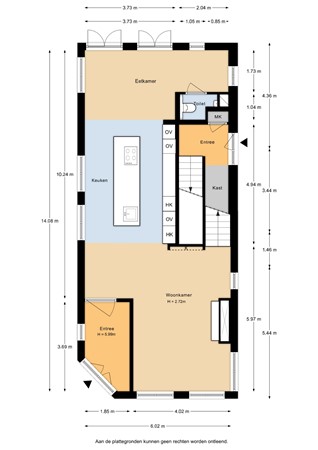 Kallameer 218, 3446 JG Woerden - Kallameer 218 - Begane grond - 2D.jpg