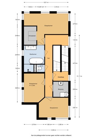 Kallameer 218, 3446 JG Woerden - Kallameer 218 - 1e verdieping - 2D.jpg