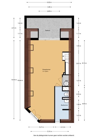 Kallameer 218, 3446 JG Woerden - Kallameer 218 - 2e verdieping - 2D.jpg
