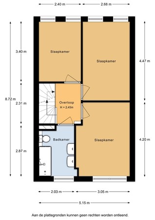 Floorplan - Jules Vernehof 19, 3446 ZV Woerden
