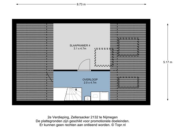 Floorplan - Zellersacker 2132, 6546 HR Nijmegen