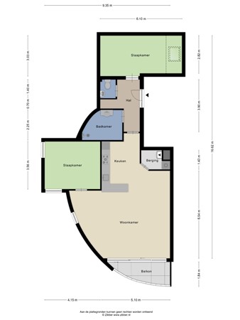 Floorplan - Hof van Hagevoort 107, 6601 JD Wijchen