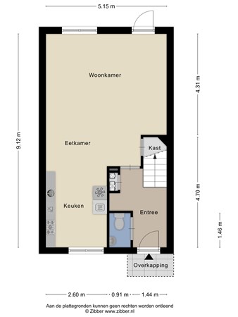 Floorplan - De Lingert 6203, 6605 DW Wijchen