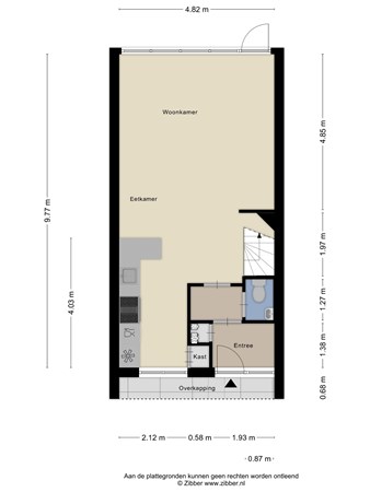 Floorplan - De Kruigang 23, 6581 CT Malden