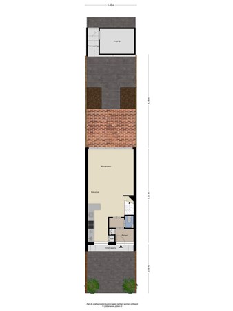 Floorplan - De Kruigang 23, 6581 CT Malden
