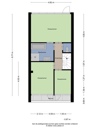 Floorplan - De Kruigang 23, 6581 CT Malden