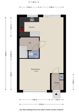 Floorplan - Holtgesbroek 1225, 6546 PD Nijmegen