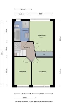 Floorplan - Holtgesbroek 1225, 6546 PD Nijmegen
