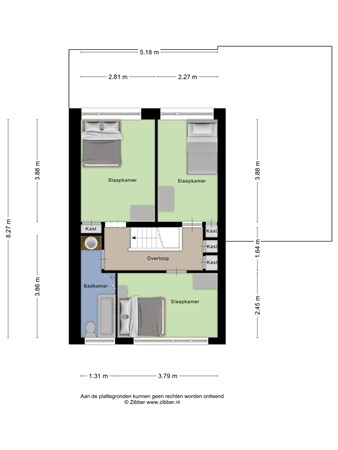 Floorplan - Pieter de Hooghweg 28, 6562 BV Groesbeek