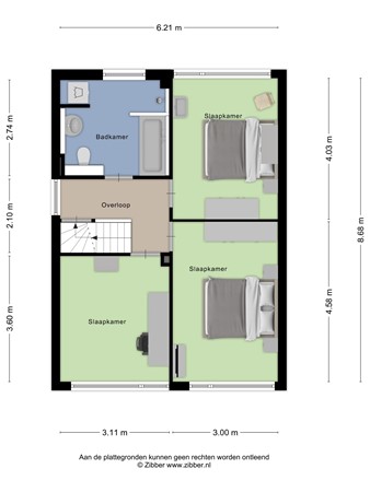 Floorplan - Aalsburg 1604, 6602 TW Wijchen