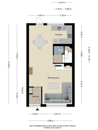 Floorplan - Diepvoorde 1416, 6605 EN Wijchen