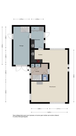 Floorplan - Blauwe Hof 6134, 6602 ZM Wijchen