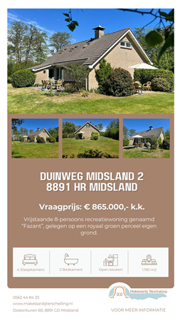 Brochure preview - Brochure ''Fazant'' Duinweg Midsland 2, 8891 HR Midsland - Makelaardij Terschelling.pdf