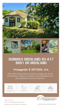 Brochure preview - Brochure Duinweg Midsland 93A17, 8891 HR Midsland - Makelaardij Terschelling.pdf