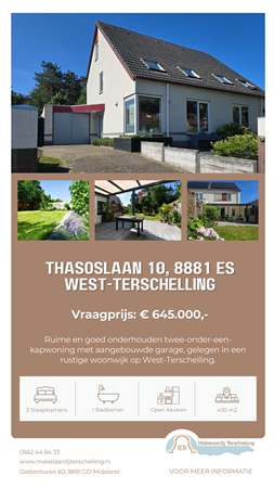 Brochure preview - Brochure Thasoslaan 10, 8881 ES West-Terschelling - Makelaardij Terschelling.pdf
