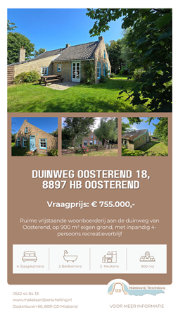 Brochure preview - Brochure Duinweg Oosterend 18, 8897 HB Oosterend - Makelaardij Terschelling.pdf