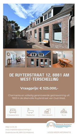 Brochure preview - Brochure De Ruyterstraat 12, 8881 AM West-Terschelling - Makelaardij Terschelling.pdf
