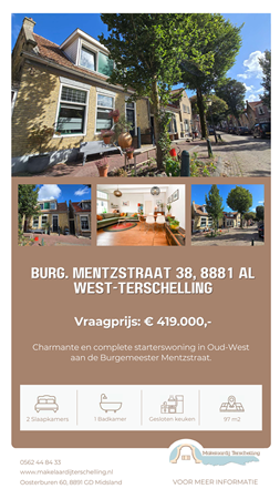 Brochure preview - Brochure Burg. Mentzstraat 38, 8881 AL West-Terschelling - Makelaardij Terschelling.pdf