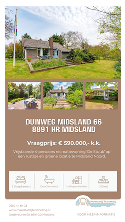 Brochure preview - Brochure Duinweg Midsland 66, 8891 HR Midsland - Makelaardij Terschelling.pdf