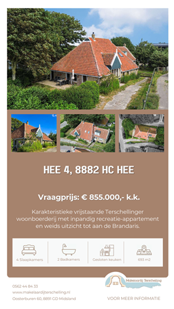 Brochure preview - Brochure Hee 4, 8882 HC Hee - Makelaardij Terschelling.pdf