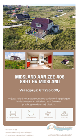 Brochure preview - Brochure Midsland aan Zee 406, 8891HV Midsland - Makelaardij Terschelling.pdf