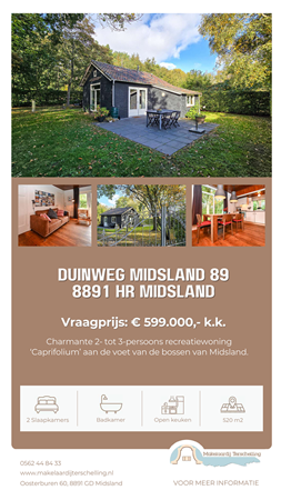 Brochure preview - Brochure Duinweg Midsland 89, 8891HR Midsland - Makelaardij Terschelling.pdf