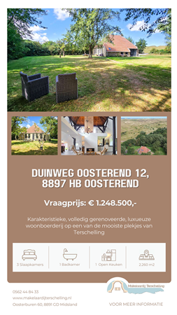 Brochure preview - Brochure Duinweg Oosterend 12, 8897 HB Oosterend - Makelaardij Terschelling.pdf
