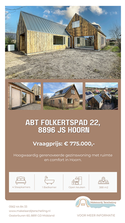 Brochure preview - Brochure Abt Folkertspad 22, 8896 JS Hoorn - Makelaardij Terschelling.pdf