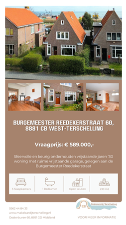 Brochure preview - Brochure Burg. Reedekerstraat 60, 8881 CB West-Terschelling - Makelaardij Terschelling.pdf