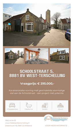 Brochure preview - Brochure Schoolstraat 6, 8881 BV West-Terschelling - Makelaardij Terschelling.pdf