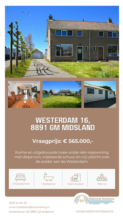 Brochure preview - Brochure Westerdam 16, 8891 GM Midsland - Makelaardij Terschelling.pdf