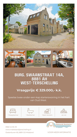 Brochure preview - Brochure Burg. Swaanstraat 14A 8881 AH West-Terschelling - Makelaardij Terschelling.pdf