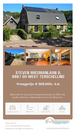 Brochure preview - Brochure Steven Wiegmanlaan 9, 8881 GH West-Terschelling - Makelaardij Terschelling.pdf