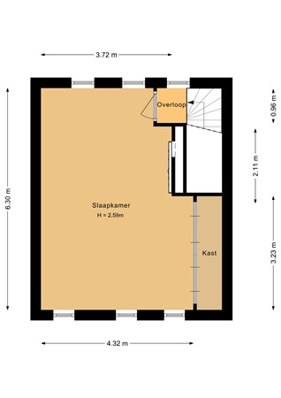 2e Kekerstraat 29, 1104 VB Amsterdam - Tweede verdieping - 2D.jpg