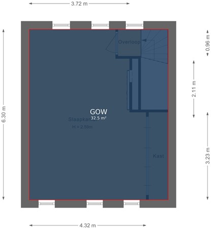 2e Kekerstraat 29, 1104 VB Amsterdam - Tweede verdieping - markings.jpg