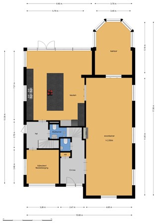 Eikendael 1, 2245 BK Wassenaar - Eikendael 1-Begane grond.jpg