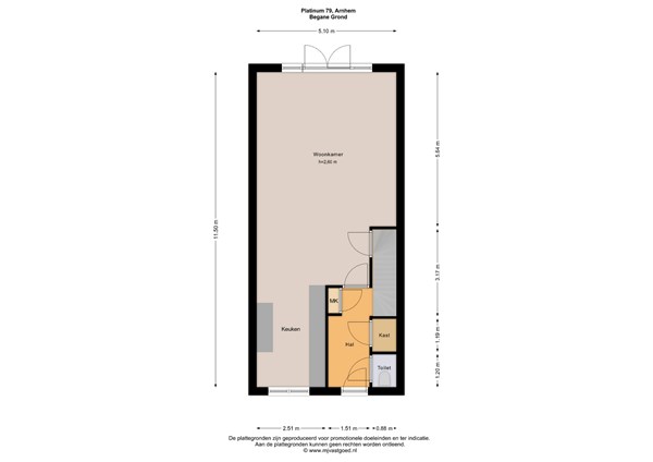 Platinum 79, 6846 PE Arnhem - BEGANE GROND