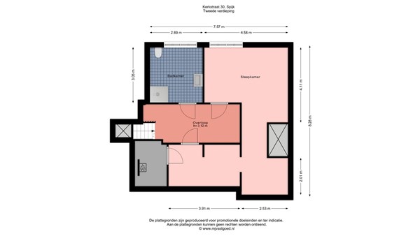 Kerkstraat 30, 6917 AK Spijk - Kerkstraat 30 Spijk, tweede verdieping.jpg