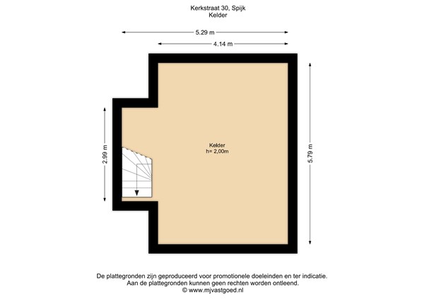 Kerkstraat 30, 6917 AK Spijk - Kerkstraat 30 Spijk, kelder.jpg