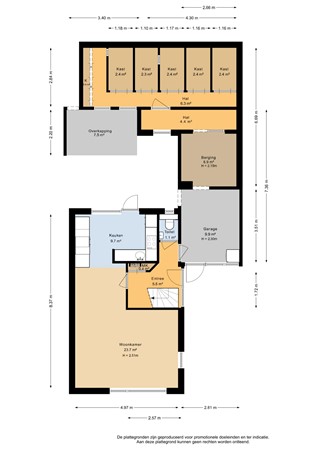 Martinusweg 11A, 6914 AL Herwen - Begane grond - 2D.jpg