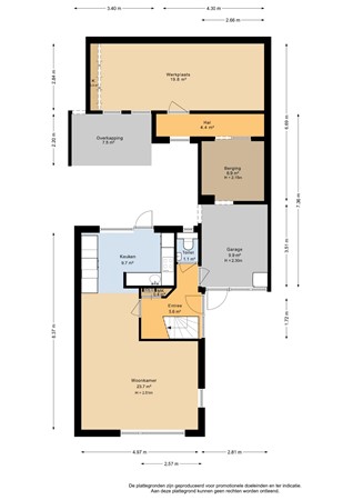 Martinusweg 11A, 6914 AL Herwen - Begane grond - 2D.jpg
