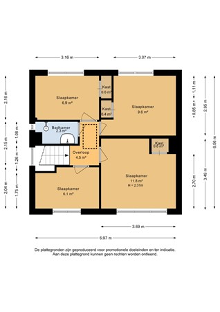Kampstraat 26, 6901 HP Zevenaar - Eerste verdieping - 2D.jpg