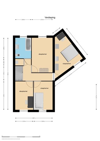 Floorplan - Oevergriend 73, 1356 EE Almere