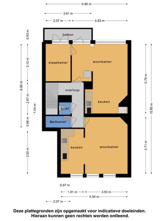 Floorplan - Schapenlaan 128, 2512 HX Den Haag