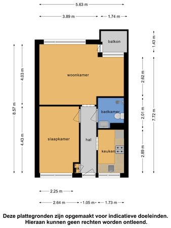 Floorplan - Erasmusplein 161, 2532 ET Den Haag