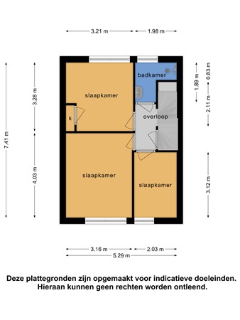 Floorplan - Maarsbergenstraat 27, 2546 SL The Hague