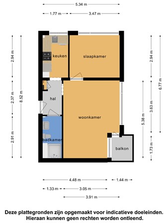 Floorplan - Erasmusplein 182, 2532 EV Den Haag