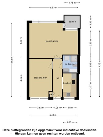 Floorplan - Erasmusplein 188, 2532 EW Den Haag