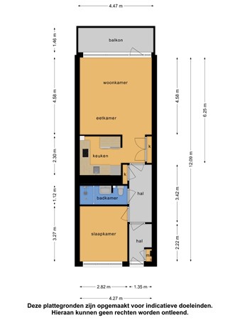 Floorplan - Mozartlaan 50, 2555 KJ Den Haag